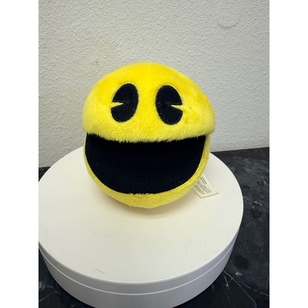 Pac-Man Plush Toy Bandai Namco 2015 Yellow Arcade Character 6 Inch Toy Factory